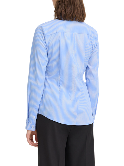 ICHI Dima Tailored Long Sleeve Shirt, Blue - view 2, Blue