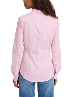 ICHI Dima Stripe Tailored Long Sleeve Shirt, Rose - view 2, Rose
