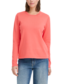 ICHI Luls Round Neck Jumper, Teaberry, Teaberry
