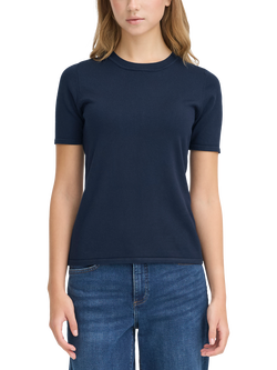 ICHI Luls Short Sleeve Jumper, Total Eclipse, Total Eclipse