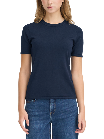 ICHI Luls Short Sleeve Jumper, Total Eclipse, Total Eclipse