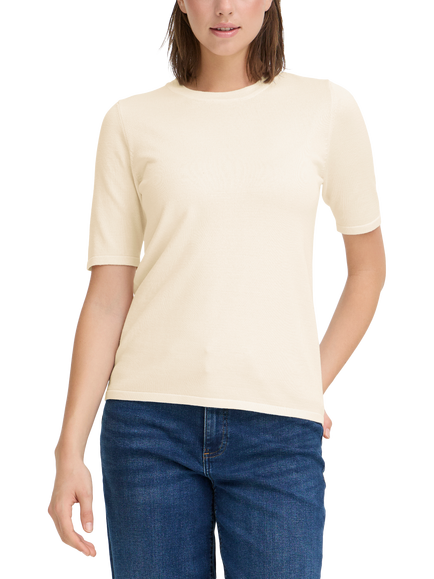 ICHI Luls Short Sleeve Jumper, Birch, Birch