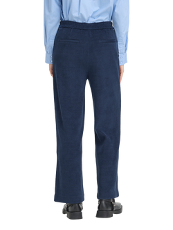 ICHI Kate Corduroy Wide Leg Trousers, Total Eclipse - view 2, Total Eclipse