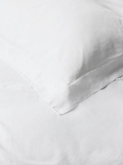 John Lewis Washed Organic Cotton Duvet Cover Set - view 2, White