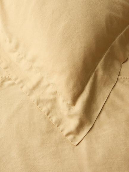 John Lewis Washed Organic Cotton Duvet Cover Set - view 2, Butter