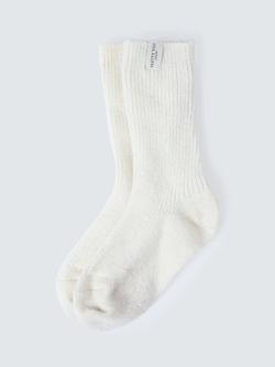 Pretty You London Textured Bed Socks, Charcoal, Cream
