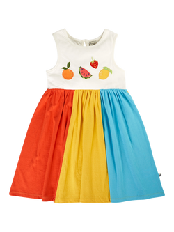 Frugi Kids' Alisa Sleeveless Sun Dress, Multi, Multi