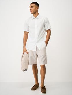 Crew Clothing Cotton Regular Fit Seertsucker Shirt, White