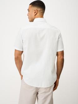Crew Clothing Cotton Regular Fit Seertsucker Shirt - view 2, White