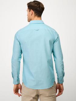 Crew Clothing Cotton Slim Fit Oxford Shirt, Bright Blue - view 2, Bright Blue