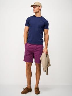 Crew Clothing Cotton Rich Bermuda Chino Shorts, Plum