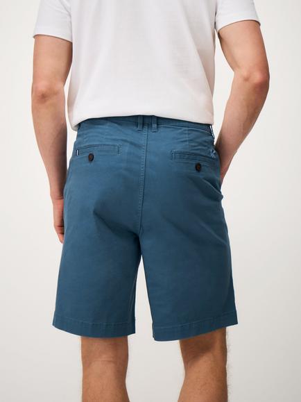 Crew Clothing Cotton Rich Bermuda Chino Shorts - view 2, Teal Blue