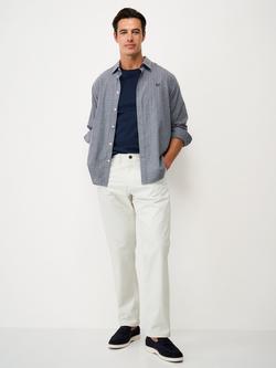 Crew Clothing Straight Fit Chino Trousers, White