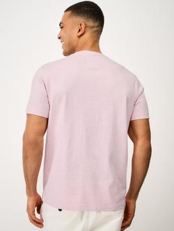 Crew Clothing Cotton Regular Fit Short Sleeve T-Shirt - view 2, Light Pink