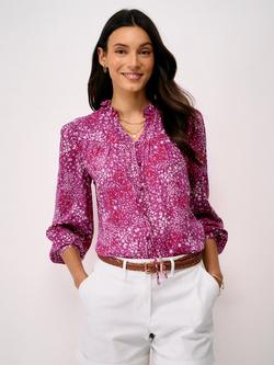 Crew Clothing Noemi Ditsy Floral Shirt, Pink/Multi, Pink/Multi