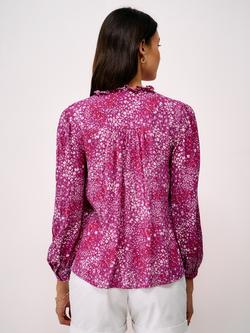 Crew Clothing Noemi Ditsy Floral Shirt, Pink/Multi - view 2, Pink/Multi
