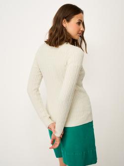 Crew Clothing Heritage Cable Knit Jumper - view 2, Cream
