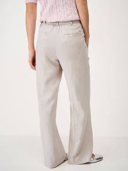 Crew Clothing Wide Leg Linen Rich Trousers - view 2, Beige
