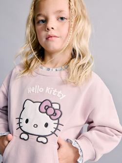 Mango Kids' Hello Kitty Sweatshirt, Pink, Pink