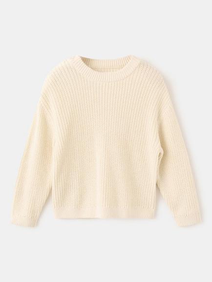 Mango Baby Chunky Knit Jumper, Sand, Sand