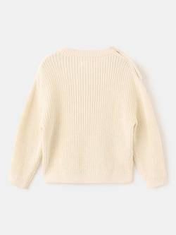 Mango Baby Chunky Knit Jumper, Sand - view 2, Sand