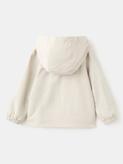 Mango Baby Quilted Hooded Parka Jacket, Ice - view 2, Ice