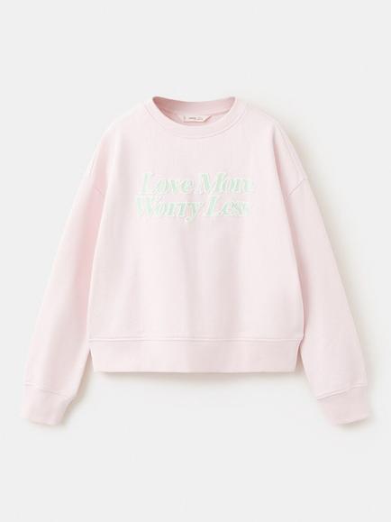 Mango Kids' Sweatshirt, Pink, Pink