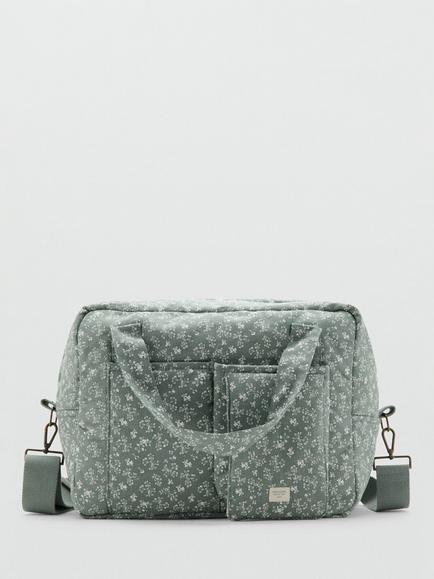Mango Floral Maternity Bag, Green, Green