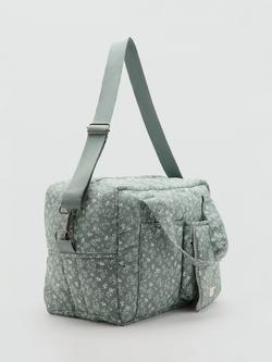 Mango Floral Maternity Bag, Green - view 2, Green