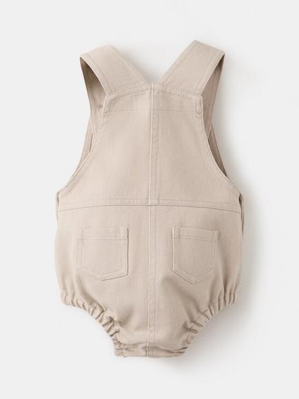 Mango Baby Pelele Romper, Ecru - view 2, Raw