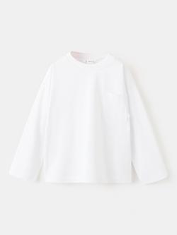Mango Baby Long Sleeve T-Shirt, White