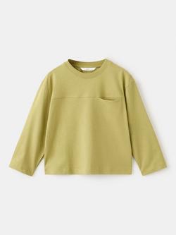 Mango Kids' Soft Cotton Sweatshirt, Lime, Lime