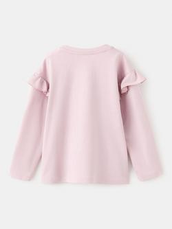 Mango Kids' Hello Kitty Long Sleeve T-Shirt, Pink - view 2, Pink