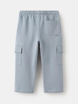 Mango Baby Drawstring Cargo Joggers - view 2, Sky Blue