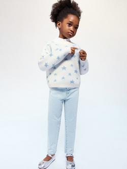 Mango Kids' Slim Denim Jeans, Light Blue, Light Blue