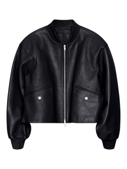 STAND STUDIO Callum Leather Jacket, Black, Black