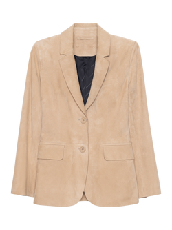 STAND STUDIO Mina Suede Blazer, Sand, Sand