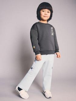 Mango Baby Drawstring Cargo Joggers, Ice
