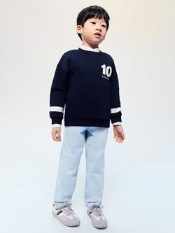 Mango Kids' Straight Jeans, Light Blue