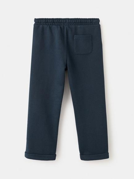 Mango Kids' Straight Joggers - view 2, Navy