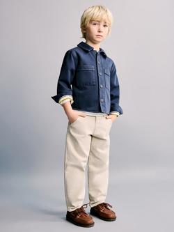 Mango Kids' Straight Cut Jeans, Sand, Sand