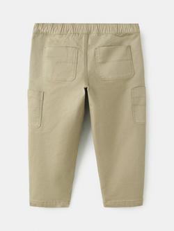 Mango Kids' Cargo Trousers, Green - view 2, Green