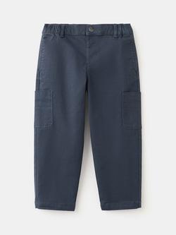 Mango Kids' Cargo Trousers, Navy, Navy
