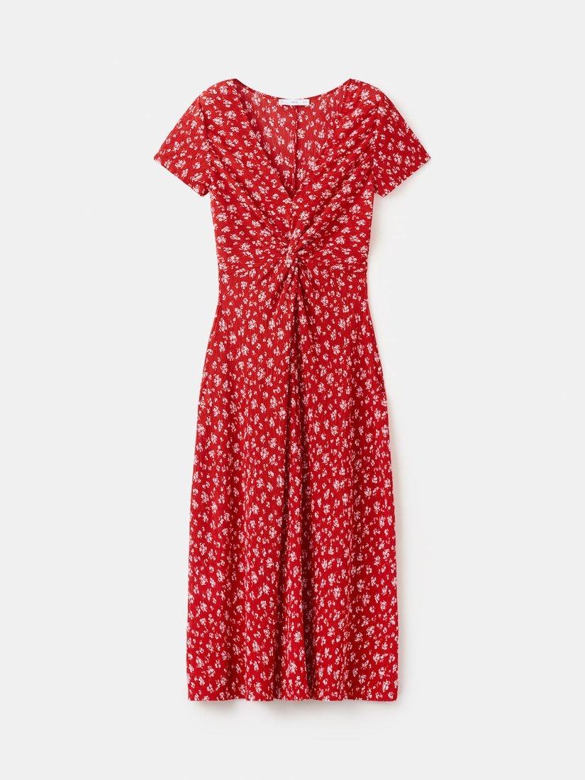 madewell floral twist front poplin midi dress Madewell Stephanie Twist-Front Boho Vibe Midi Dress Floral Print 8 NWT M3-7