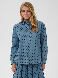 Saint Tropez Pegina Heart Print Shirt, Black/Multi, Black/Multi