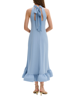 Malina Sabrina Open Back Ruffle Midi Dress - view 2, Sky
