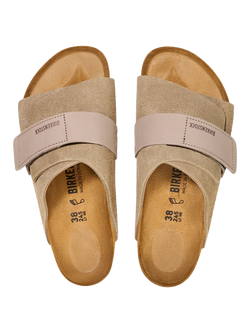 Birkenstock Kyoto Suede Sandals, Taupe - view 2, Taupe