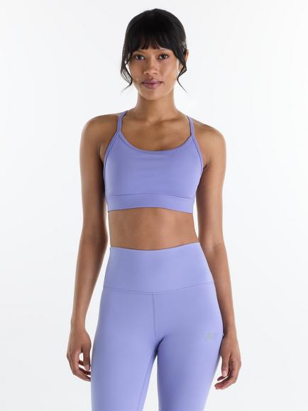 New Balance NB Essential Yoga Bra, Dark Smoked Violet, Dark Smoked Violet