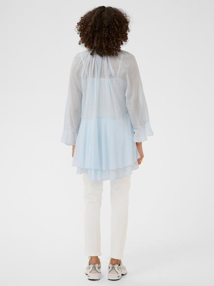 KAFFE Flora Ruffle Mini Dress - view 2, Nantucket Breeze