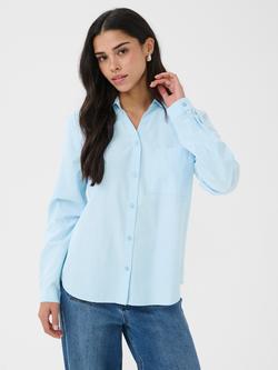 KAFFE Milia Long Sleeve Shirt, Nantucket Breeze, Nantucket Breeze
